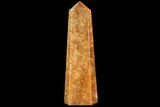 Polished, Orange Calcite Obelisk - Madagascar #108473-1